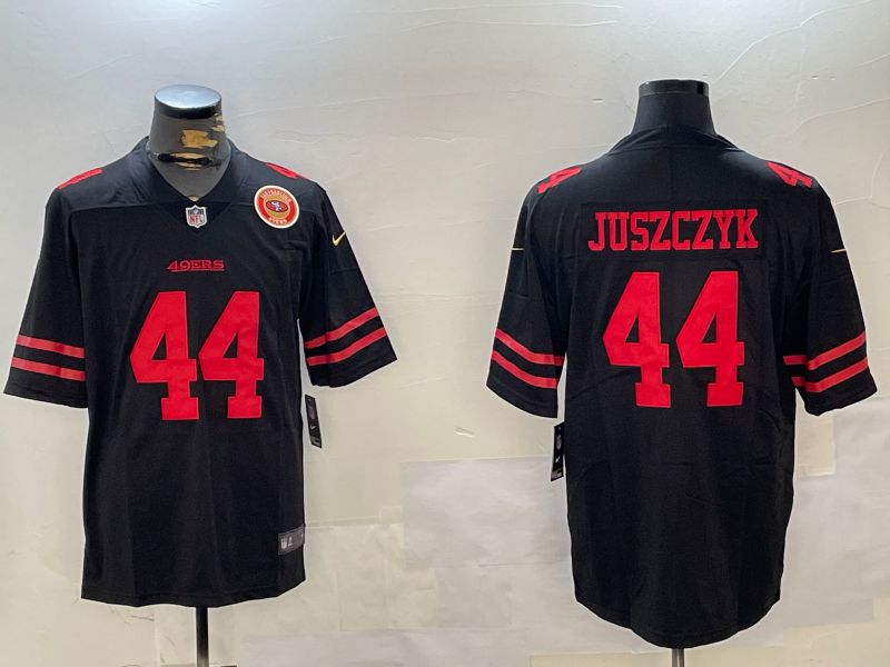 Men San Francisco 49ers 44 Juszczyk Black Second generation 2024 Nike Limited NFL Jersey style 5